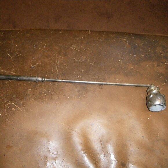 Vintage Silver Plate Metal Snowman Candle Snuffer - Christmas Holiday Decor - Picture 1 of 5